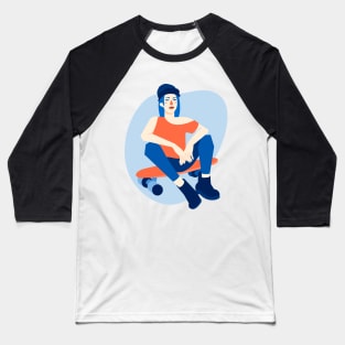 Skater girl Baseball T-Shirt